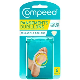Compeed Compeed Callus Plasters, 6 Hydrocolloid Plasters, Foot Treatment, Fast Natural Callus Removal, Dimensions: 4.4 cm x4.5 cm (packaging may vary)