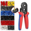 1250Pcs Juego de Crimpadora de Terminales para Cable,hcs8 6-4a,0.25-10mm