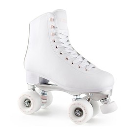 TUOSAMTIN Roller Skates for Women Girls with Height Adjustable Rubber Stoppers Cute Retro Quad Roller Skates for Outdoor and Indoor - Size: 10