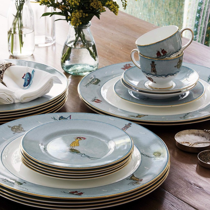 【正規輸入品】Wedgwood Cup & Saucer (Leigh) 200ml Sailor's Farewell by Kit