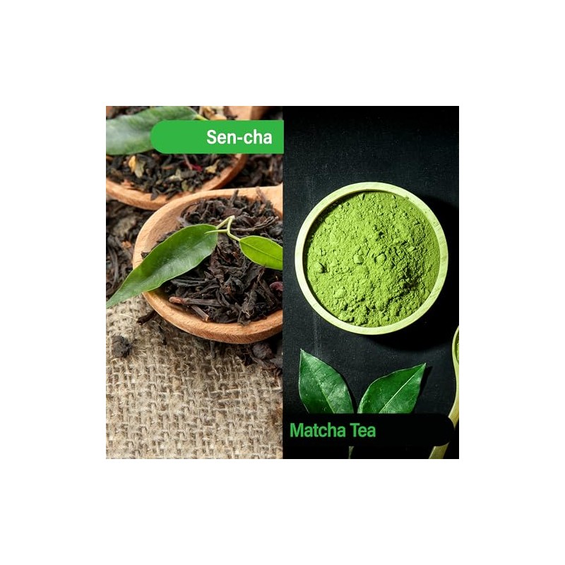 MAEDA-EN Té Verde Sen-Cha Con Matcha (100 Bolsitas) En Polvo,