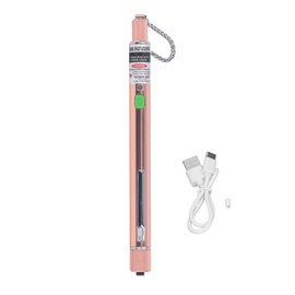 Visual Fault Locator 20KM Fiber Optic Cable Tester Source Meter Detector VFL Red Light Pen Gold Charging Model