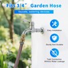 Garden Hose Quick Connector 3/4 Inch GHT, Solid Brass No-Leak