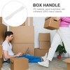 DOITOOL 100pcs Cardboard Box Handle Case Paper Box Handle Plastic