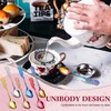 Perthlin 6 Pcs 5.3 Inch Small Tea Spoons Coffee Spoons