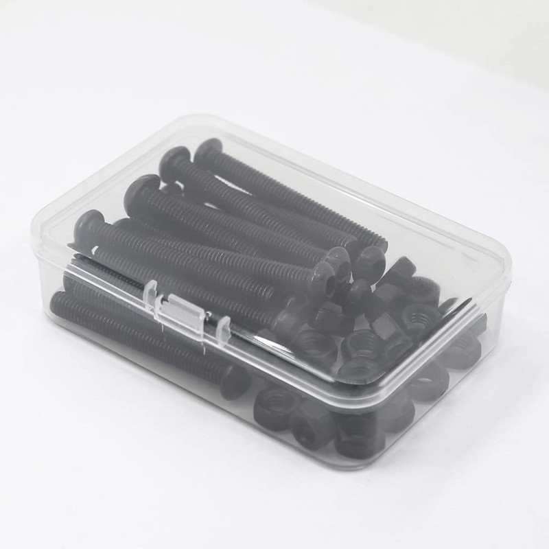 (20 Sets) M6 x 40mm Screws and Nuts Set Half