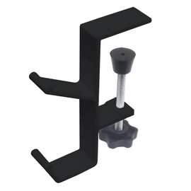 Young Wolf 5 Packs Christmas Stocking Garland Hanger 2 Hooks Stocking Adjustable Holders for Mantle Garland Hanger Mantle Hooks for Garland Christmas Stocking Garland Hooks (Black)