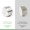TAISHER 20PCS 304 Stainless Steel Internal Hex Thread Socket Pipe