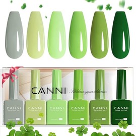 CANNI UV Nagellack Set 6 Farben grau tiefgr√ºn grey deep green Gellack Nagellack Gel Polish Set Geln√§gel Set UV Gel f√ºr N√§gel 2314