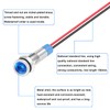 smseace 5Pack 1/4''(6mm) AC/DC12-24V LED Indicator Light Waterproof IP65 24