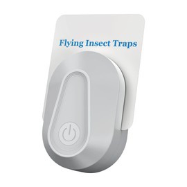 Indoor Fly Trap Plug-in Insect Traps 2 Devices with 6 Refills Fruit Fly Traps for Indoors Gnat Killer for House Flies, Flying Bugs, Moths, Mosquitoes (1 Device 5 Refills)
