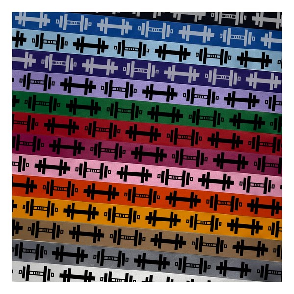 Weight Dumbbell Workout Icon Satin Ribbon for Bows Gift Wrapping