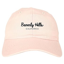 FASHIONISGREAT Beverly Hills California Dad Hat Baseball Cap Pink
