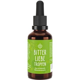 BitterLiebe Bitter Drops - Bitter Substances Made from High-Quality Bitter Herbs - Drops with Practical Pipette Closure - Inspired by Hildegard von Bingen - 50 ml