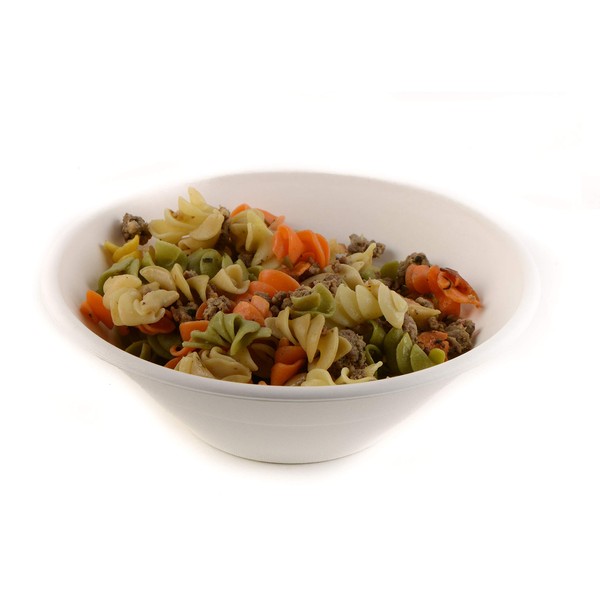 [250 PACK] 32oz Round Disposable Bowls Deep - Natural Sugarcane