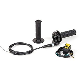 PUCKY New 7/8" 22mm Twist Throttle Accelerator Handle Grips and Cable Set with Kill On Off Switch for 50cc 110cc 150cc 250cc Mini Bike ATV Quad Pit Bike Dirtbike