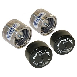 Bearing Buddy Stainless Steel Bearing Protectors (2.328" Diameter) with Bras - Pair