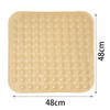 Shower Mat, 48 x 48 cm, Non-Slip Square Bath Mat,