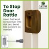 Gator Door Strike Plate with Screws, – 2-1/4" by 1-3/4"
