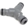 com-four® Set 01 Y-Valve for Connecting Three Hoses, Y Splitter