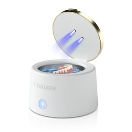Ultrasonic Retainer Cleaner 25W 42kHz T TULLKER Portable Professional for Dentures,Aligner,Braces,Mouth Guard,Jewelry,Shaver Head Ultra Sonic Cleaning Machine