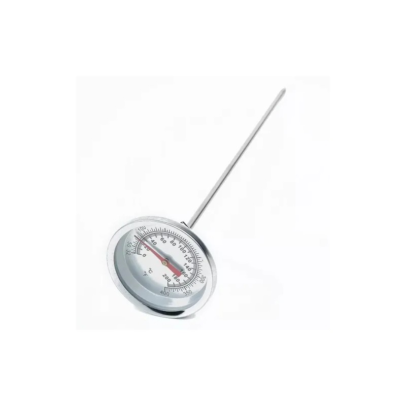 Termómetro 0 A 200°c Acero Inox Con Pinza, Vástago De