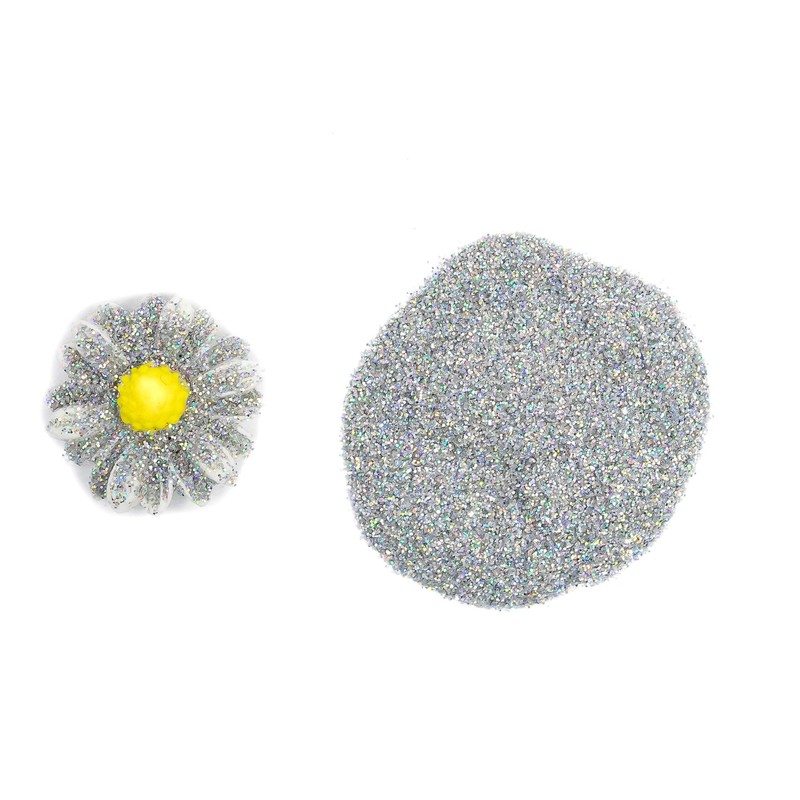 Silver Hologram Glitter Dust, recipiente de 5 g