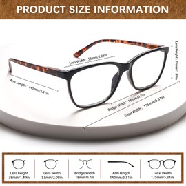 COJWIS Progressive Multifocus Reading Glasses Blue Light Blocking for Women Men Spring Hinge Computer Readers (2Color, 1.25, multiplier_x)