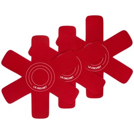 Le Creuset Set of 3 Felt Cookware Protectors - Cerise