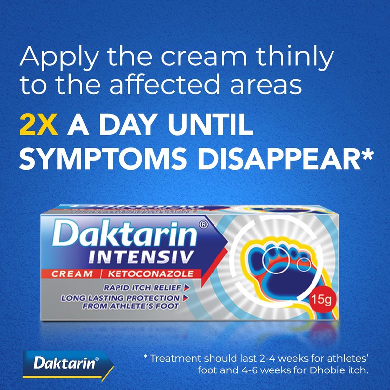 Daktarin Intensiv Athlete's Foot Cream 15g