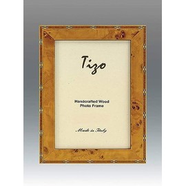 Tizo 4" X 6" Natural Polished Wooden Frame, Made in Italy