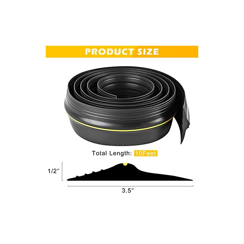 10Ft Universal Garage Door Bottom Threshold Seal Strip with 10oz