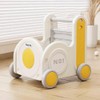 Children's Train Toy Box，Cart for Toddlers 1-3 with Wheels, Drawstring,