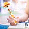 (6 pcs) Hat Tip Mop Top Pen, Mop Head Pens