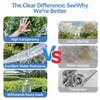 Clear Tarps Heavy Duty Waterproof 4x6ft, 14Mil Clear Vinyl Tarp