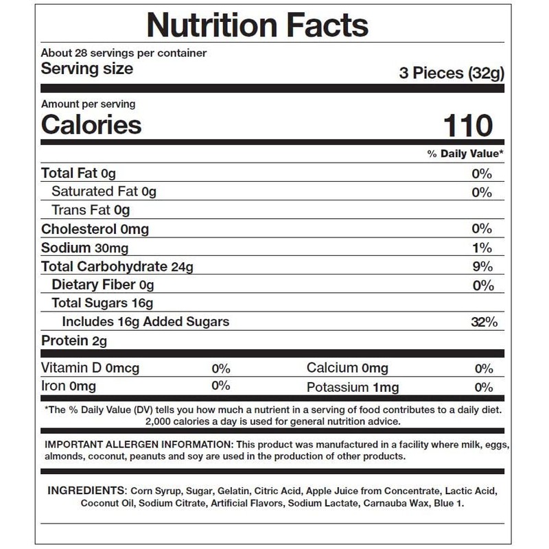 CrazyOutlet Baby Sharks Gummy Candy, Blue Raspberry Marshmallow Bulk Pack,