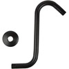 High Rise Shower Arm with Flange, S Shaped Shower Head