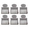 TopHomer 6Pcs Beekeeping Queen Bee Cage Get Clips, Stainless Steel
