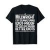 Funny Millwright Art Men Dad Millwright Machinist Engineer T-Shirt