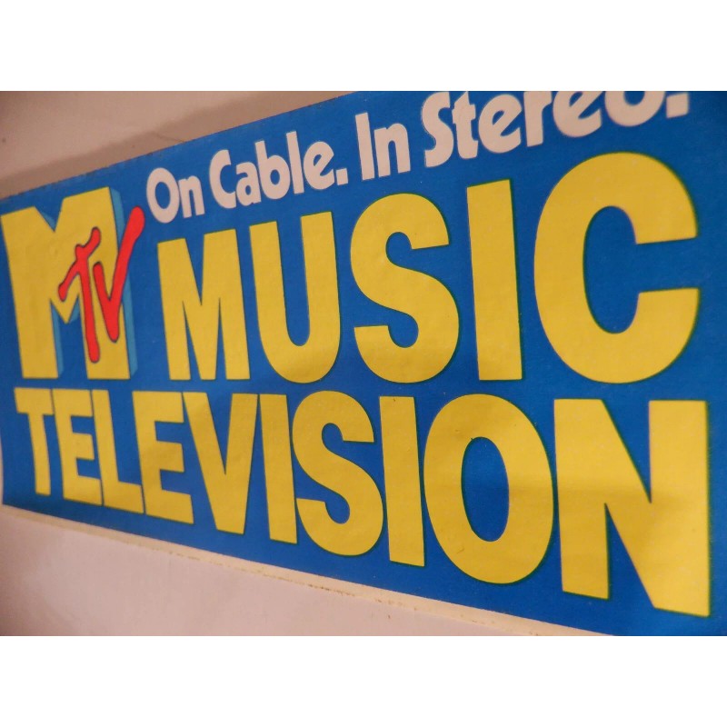 I WANT MY MTV 40-YEAR-OLD ANNIVERSARY BUMPER STICKER WITH MINI