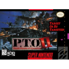 P.T.O. II Pacific Theater of Operations FRIDGE MAGNET SNES Video Game Box - 2.25 x 3 Inch Soft Cloth Magnet