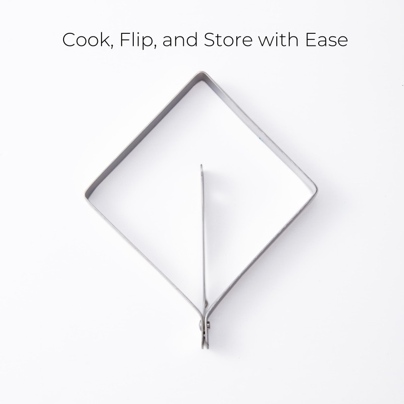 Square Egg Mold for Griddle – Stainless Steel Square Egg