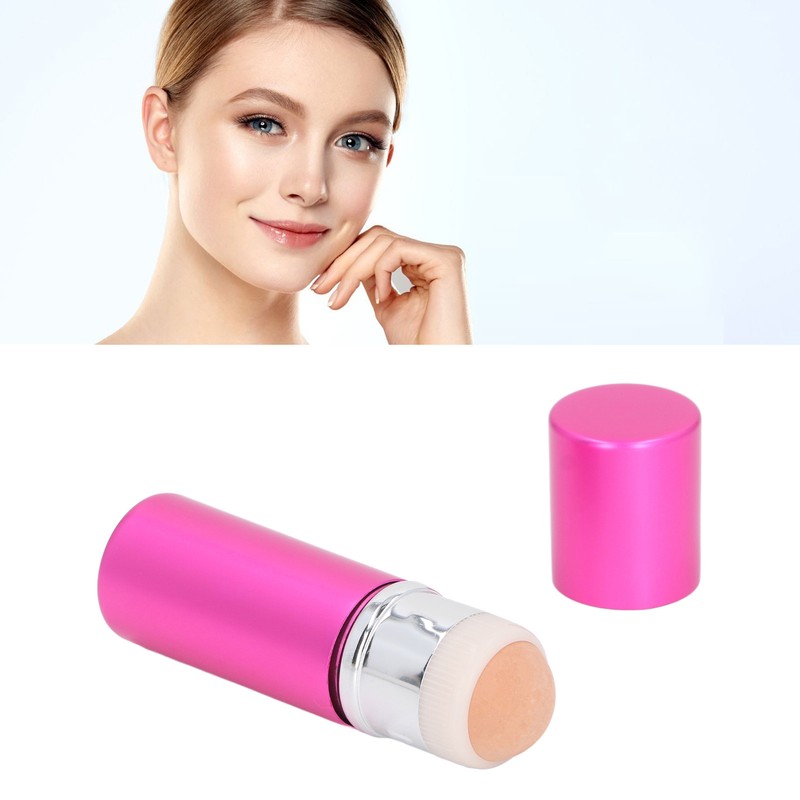 2 in 1 Oil Absorbing Volcanic Face Roller Retractable Foundation