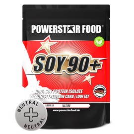 Incomparable Superb Flavour, Pure Vegan SOY Protein Isolate, Soy 90 +, Instantisiert, without Gentechnisch and Plant Östrogenen Free. 1000 g) Powder, , ,