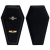 POKOFO Velvet Coffin Ring Box Case Holder for Gothic Wedding