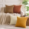 MIULEE Fall Soft Corduroy Throw Pillow Covers Set of 4
