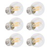 6PCS G45 E27 LED Light Bulb Transparent Glass Bulb Vintage