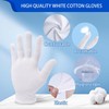 AHEJIOO Pack of 30 (15 Pairs) White Cotton Gloves for