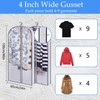 Garment bags Suit cover bags for hanging clothes 100cm, Moth