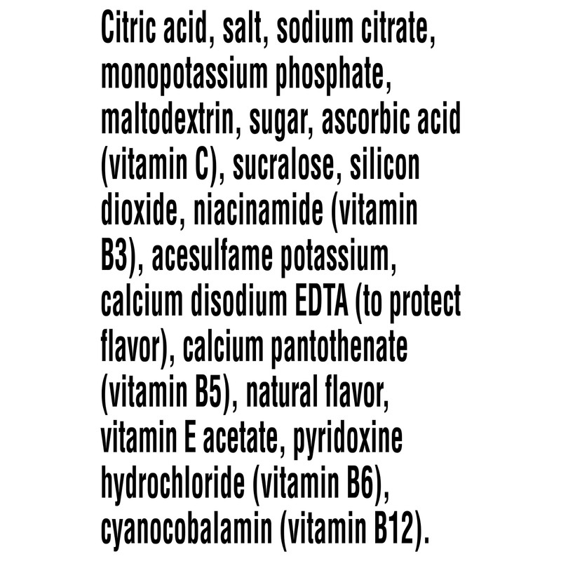 Propel Powder Packets Lemon With Electrolytes, Vitamins and No Sugar,